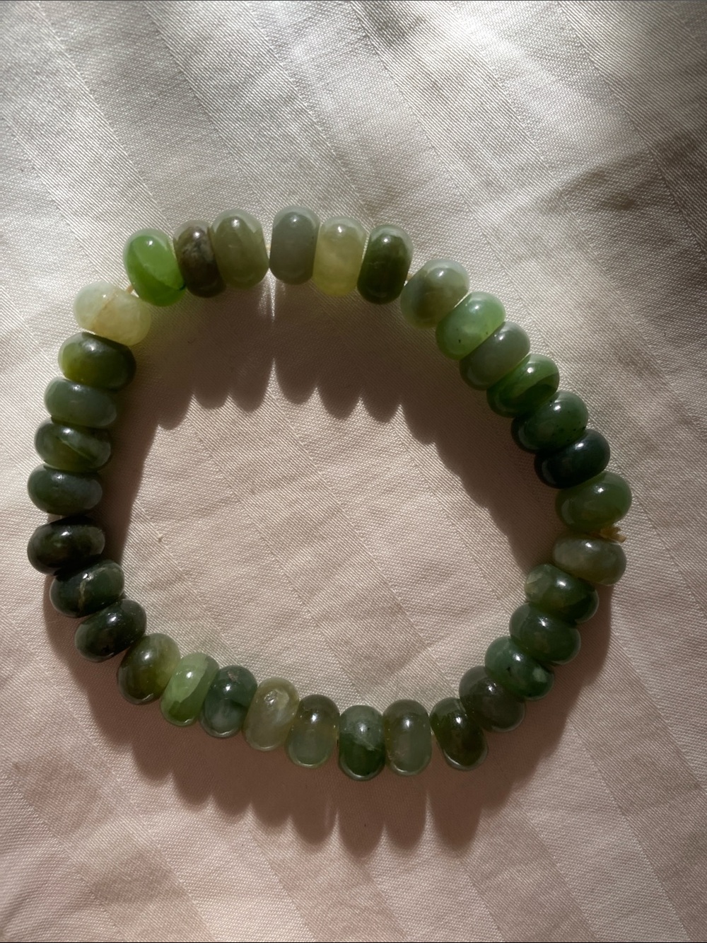 Green Jade bead bracelet